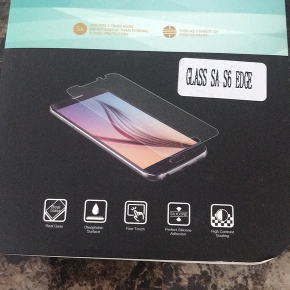 3— REMIUM TEMPERED GLASS SCREEN PROTECTOR FILM GLASS SA S6 EDGE / GLASS 0.33 2D - Picture 6 of 7